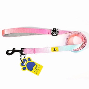 A Plus A Pets Skin Friendly Gradient Design Leash for Dogs (5ft, Pink)