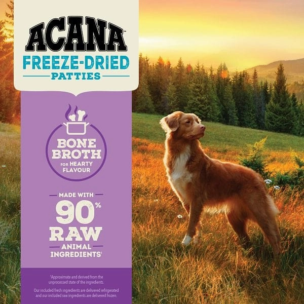 ACANA Duck Recipe Freeze Dried Dog Food, Patties