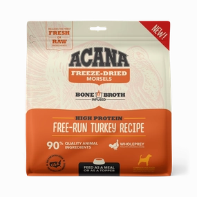 Acana Freeze-Dried Food Free-Run Turkey Recipe Morsels for Dogs