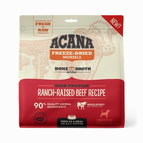 Acana Freeze-Dried Food Ranch-Raised Beef Recipe Morsels for Dogs