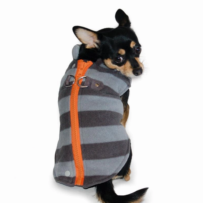 Active D-Ring Fleece Dog Coat
