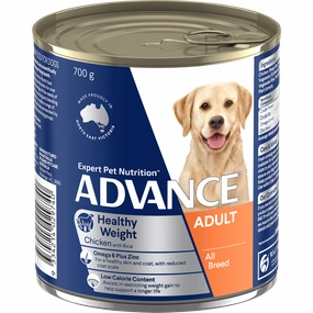ADVANCE - Healthy Weight Adult All Breed Chicken with Rice Dog Wet Food (700g)