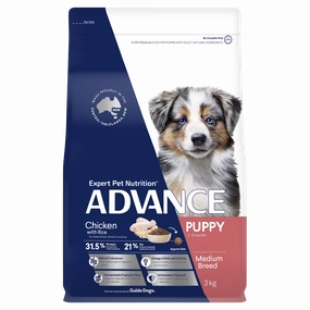 ADVANCE - Puppy Medium Breed Chicken with Rice Dog Dry Food (3kg)