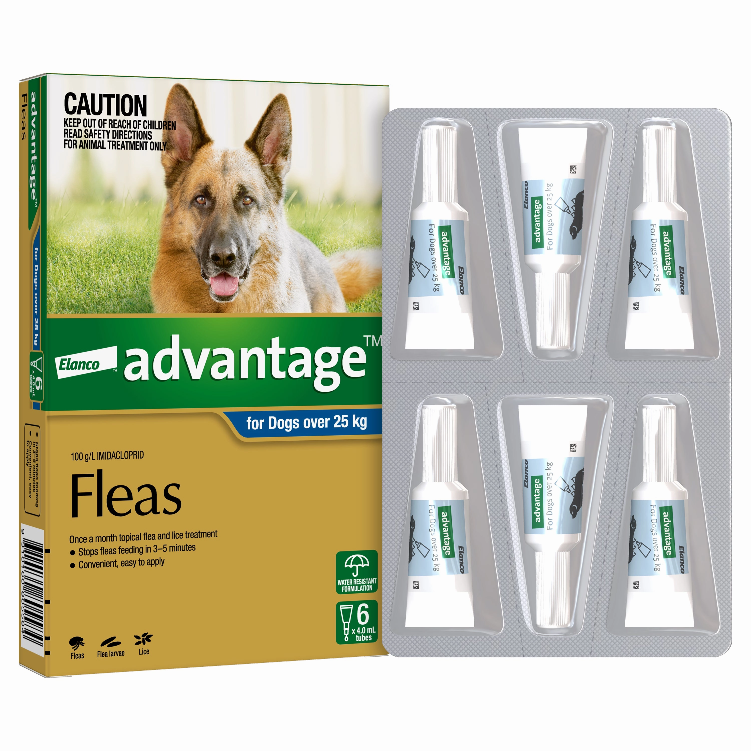 Advantage - Flea Treatment for Dogs over 25kg (6pk)