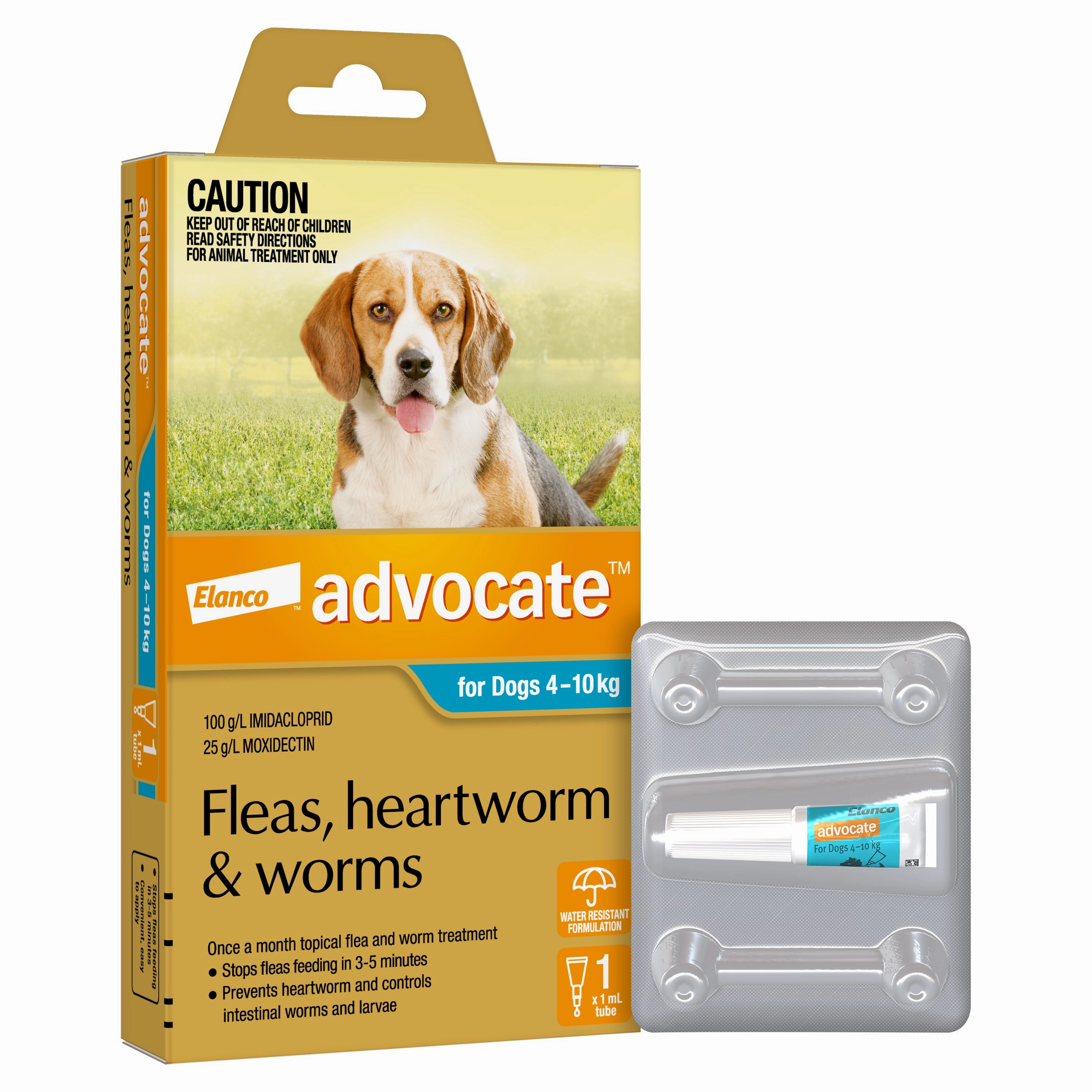 Advocate - Dog 4-10kg (1pk)