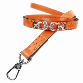 After Eight Collection Dog Leash Tangerine