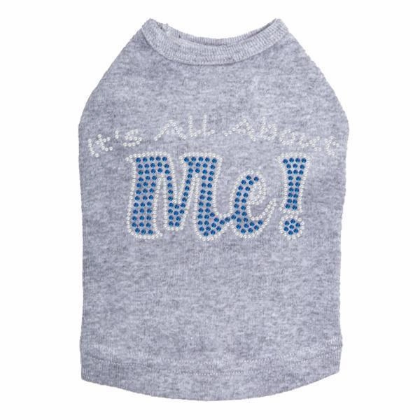 All About Me Rhinestone Dog Tank