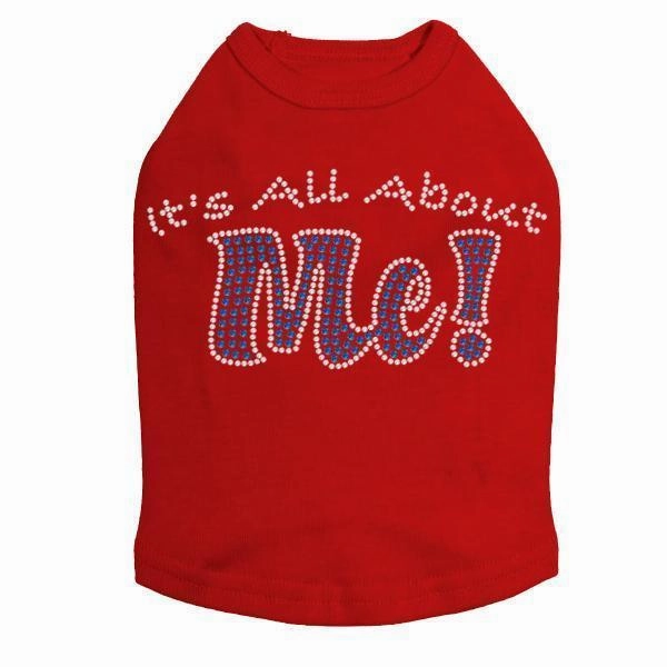 All About Me Rhinestone Dog Tank