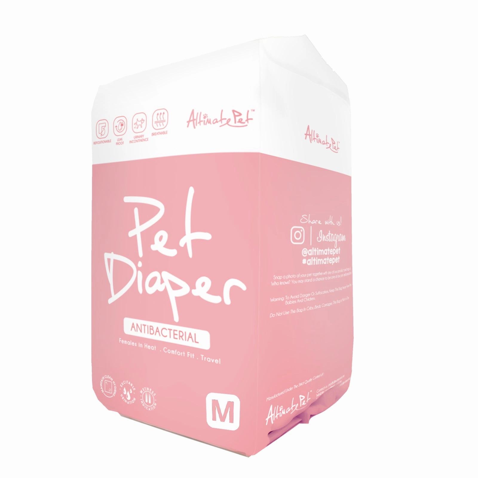 Altimate Pet - Female Diapers Medium (13pk)