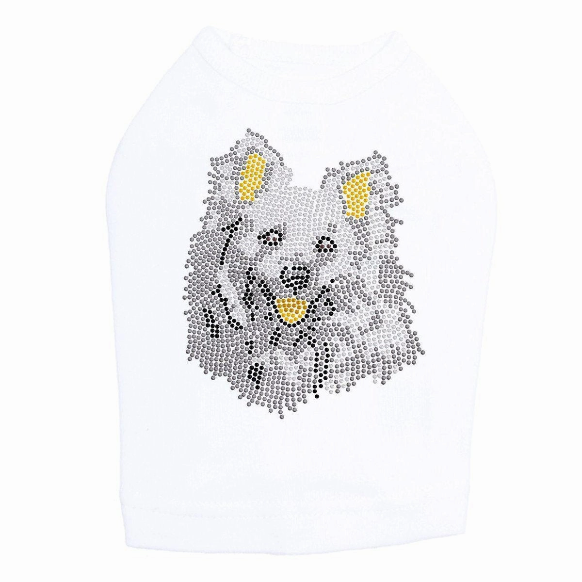 American Eskimo Rhinestone Dog Tank