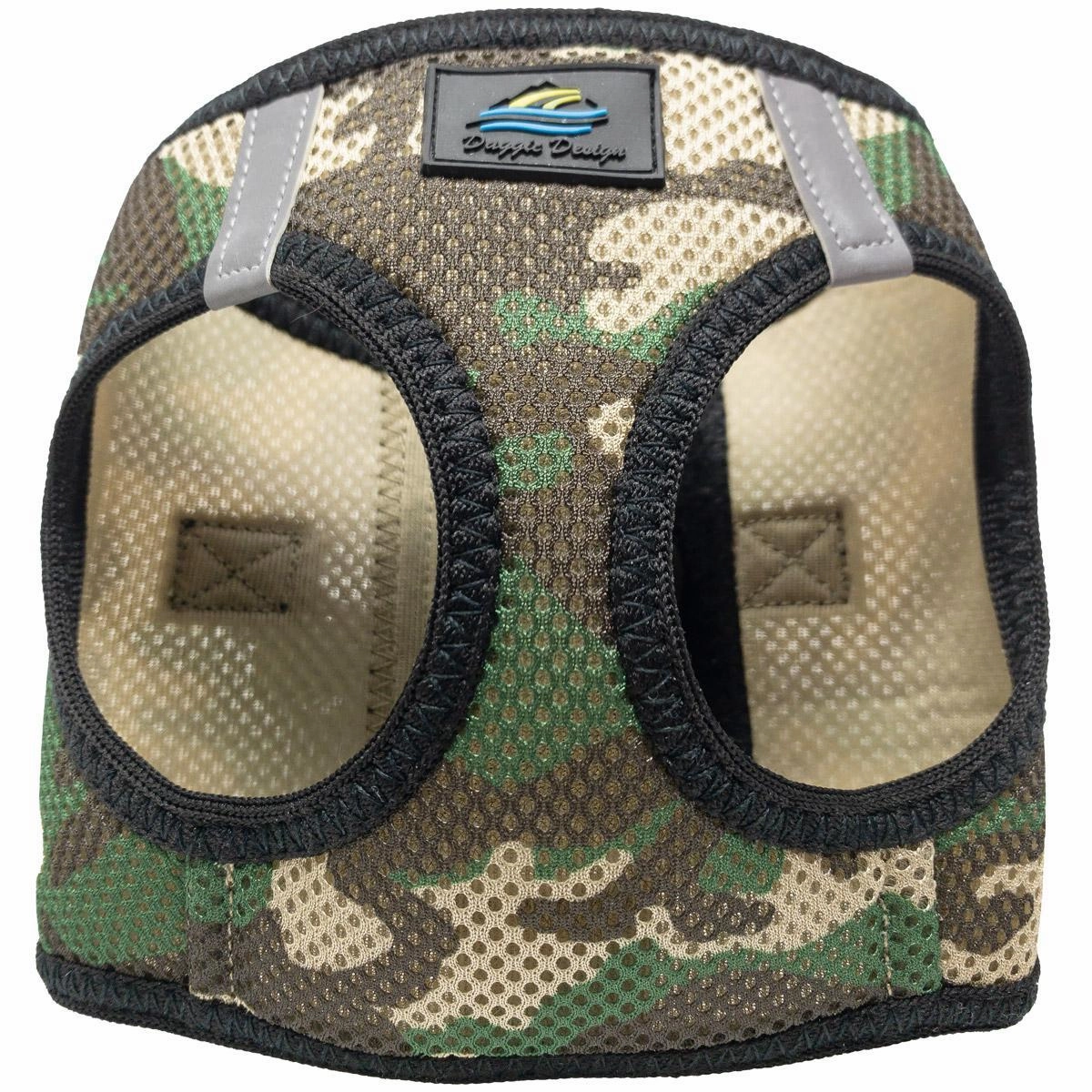 American River Dog Harness Green Camo