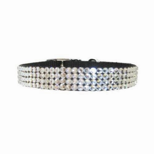 April Birthstone Crystal Dog Collar/Leash Set Size 18