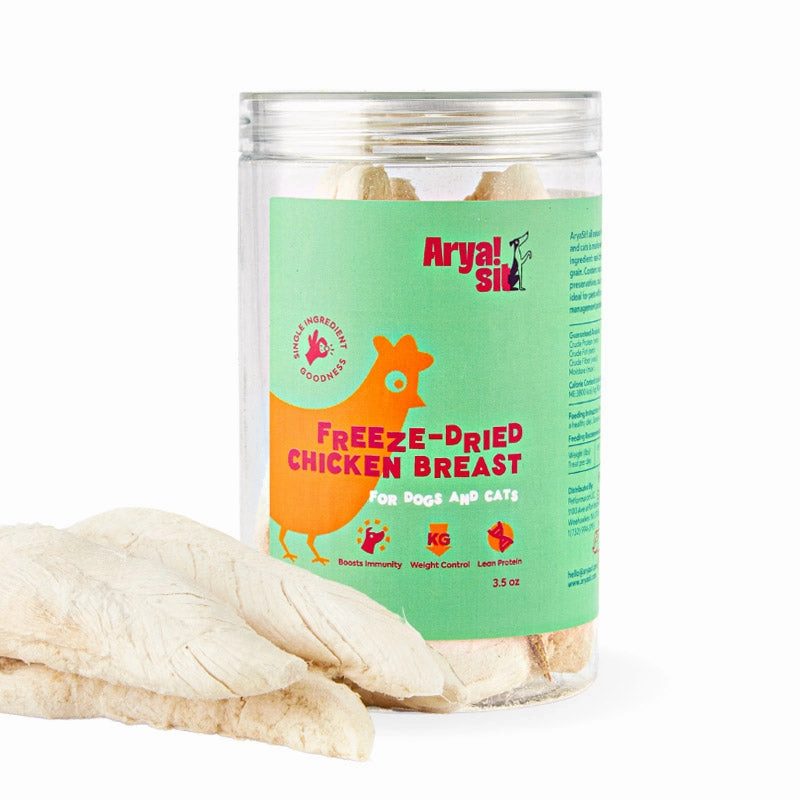 ARYA SIT Freeze-Dried Chicken Breast Treats for Dogs & Cats