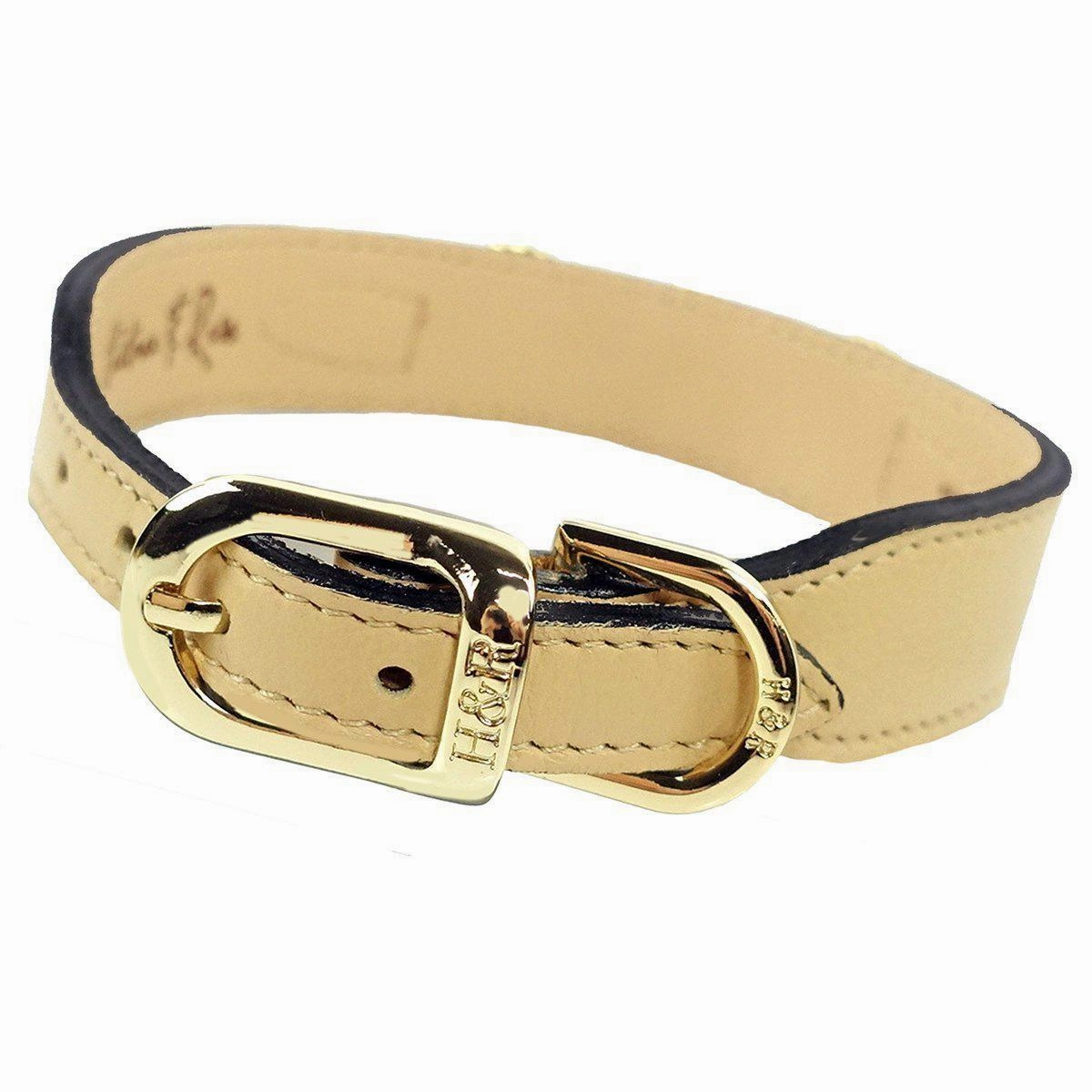 Athena Collection Dog Collar Vanilla/Gold