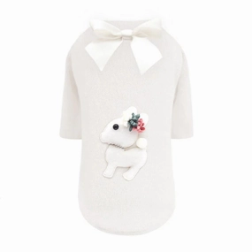 Baby Deer Dog Tee Cream