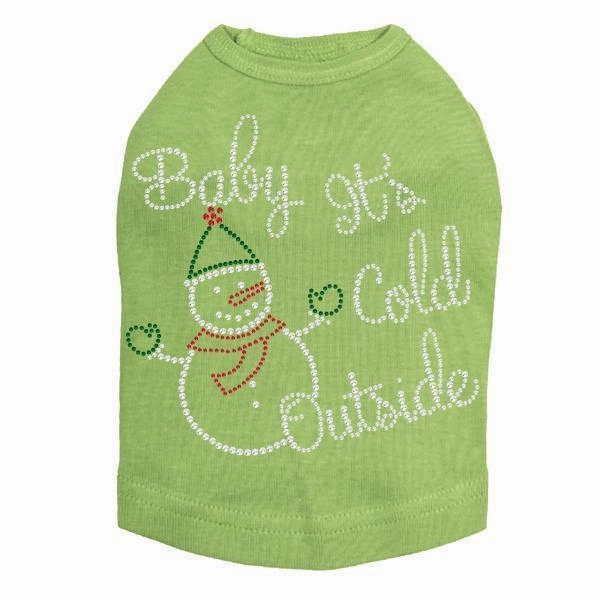 Baby It's Cold Outside Rhinestone Dog Tank