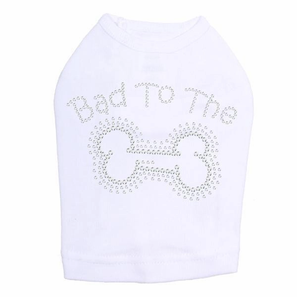 Bad To The Bone Rhinestone Dog Tank