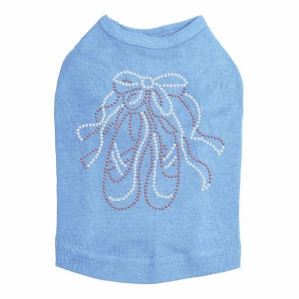Ballet Slipper Rhinestone Dog Tank