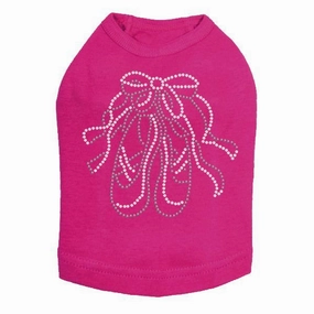Ballet Slipper Rhinestone Dog Tank
