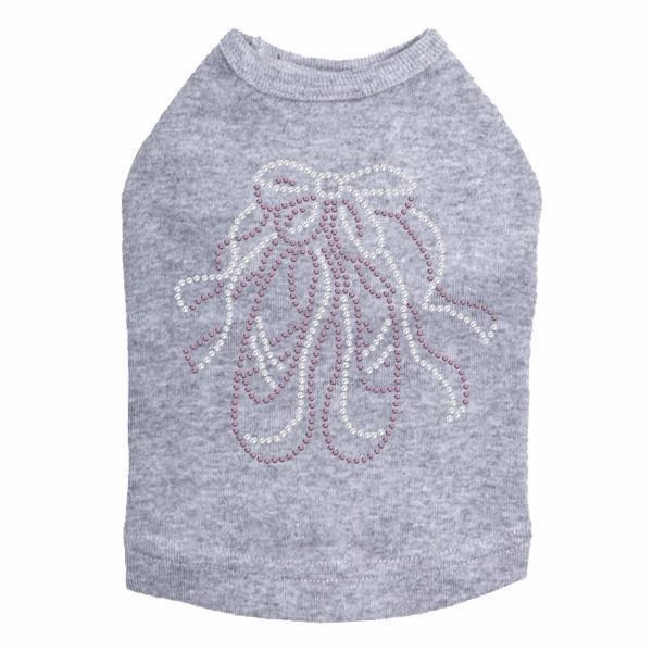 Ballet Slipper Rhinestone Dog Tank