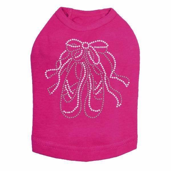 Ballet Slipper Rhinestone Dog Tank