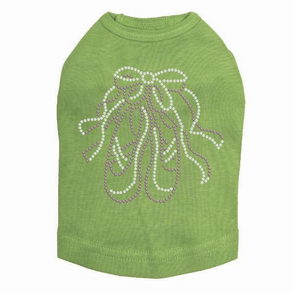 Ballet Slipper Rhinestone Dog Tank