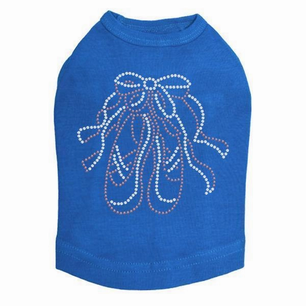 Ballet Slipper Rhinestone Dog Tank