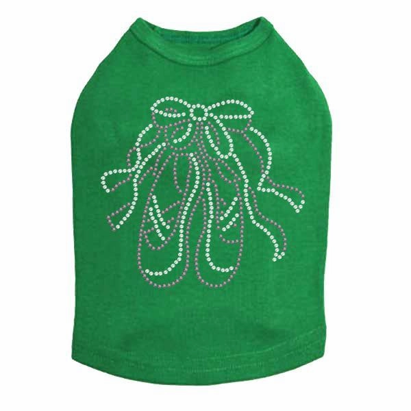 Ballet Slipper Rhinestone Dog Tank