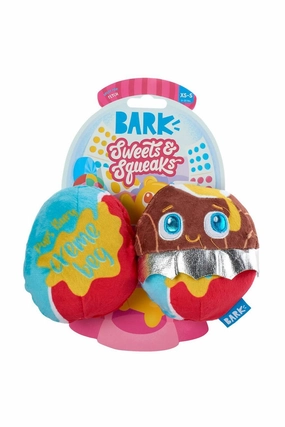 BARK Cadfurry Eggs Spring Dog Toy