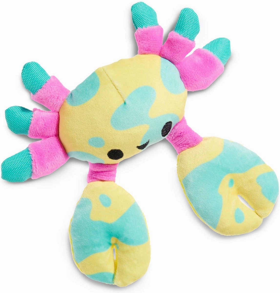 BARK Moe The Mosaic Crab Plush Dog Toy