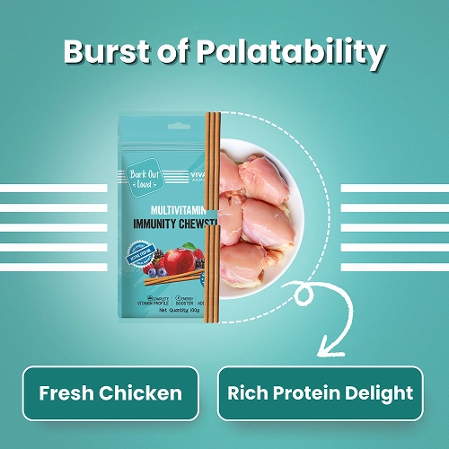 Bark Out Loud Immunity Multi Vitamin Chew Stix for Dogs and Cats