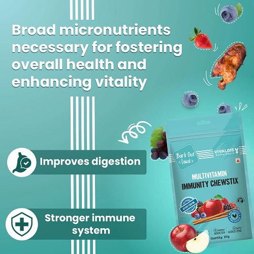 Bark Out Loud Immunity Multi Vitamin Chew Stix for Dogs and Cats
