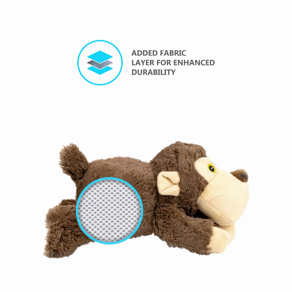 Barkbutler JumBoh the Bear Plush Toy for Dogs | For Medium Chewers (Brown)