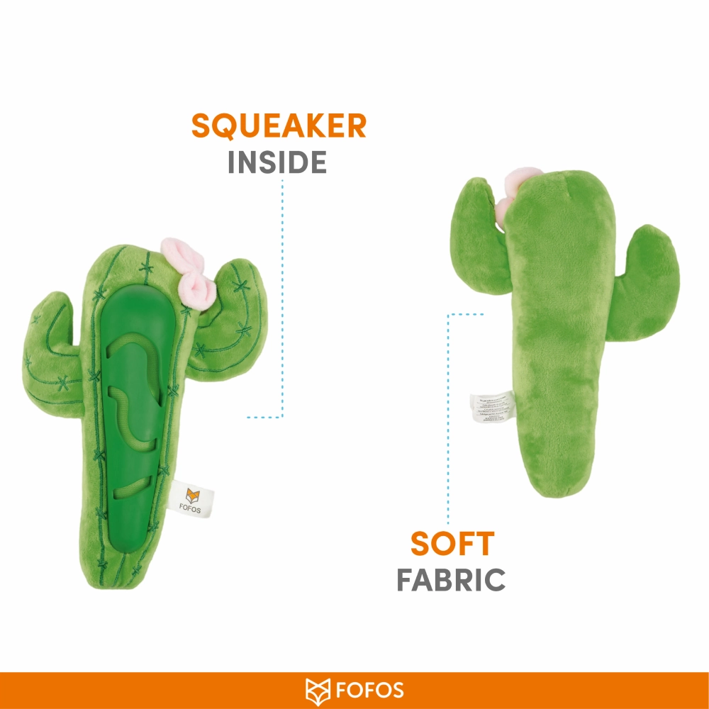 Barkbutler x Fofos Cactus Treat Toy for Dogs (Green)