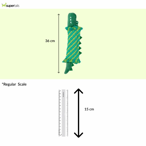 Barkbutler x Fofos Dental Crocodile Toy for Dogs