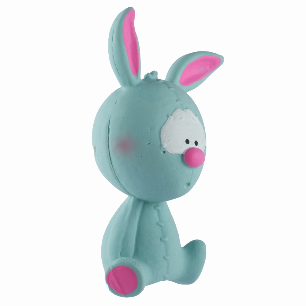 Barkbutler x Fofos Latex Bi Rabbit Toy for Dogs | For Medium Chewers (Blue)