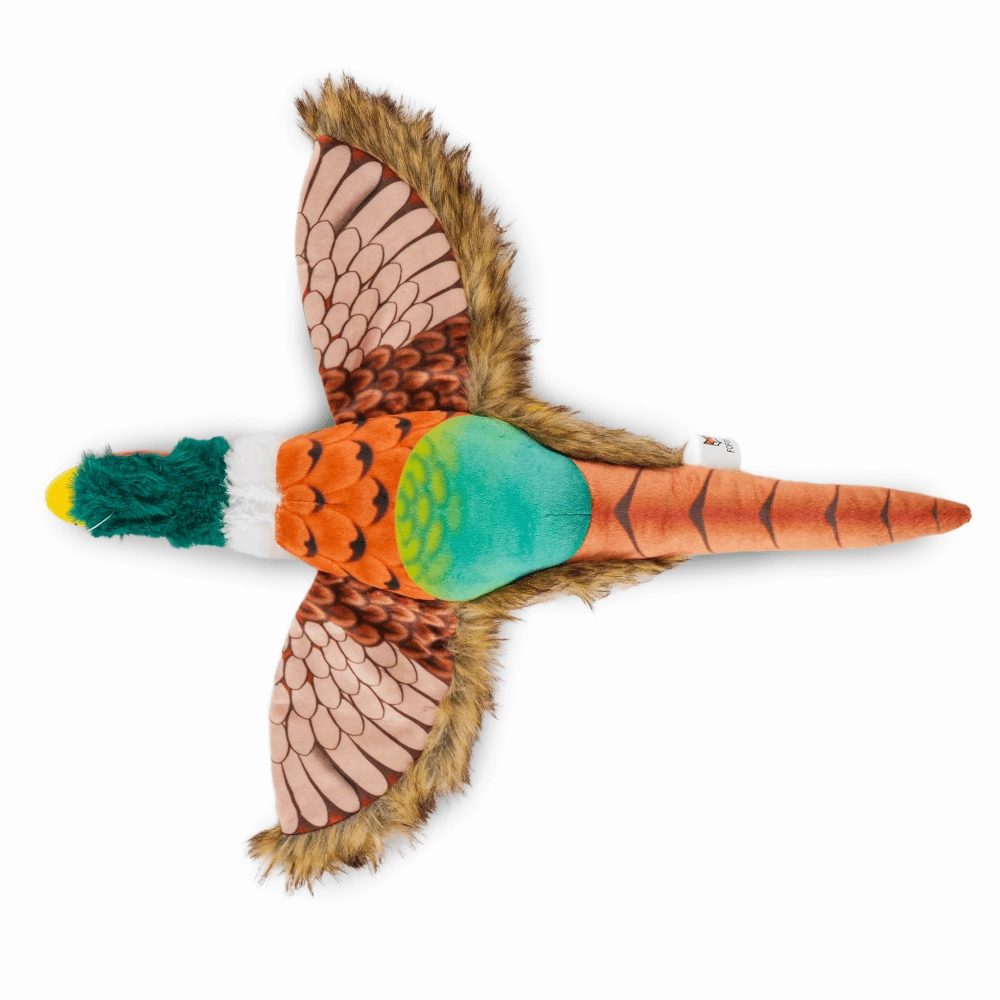 Barkbutler x Fofos Plush Pheasant Toy for Dogs | For Soft Chewers
