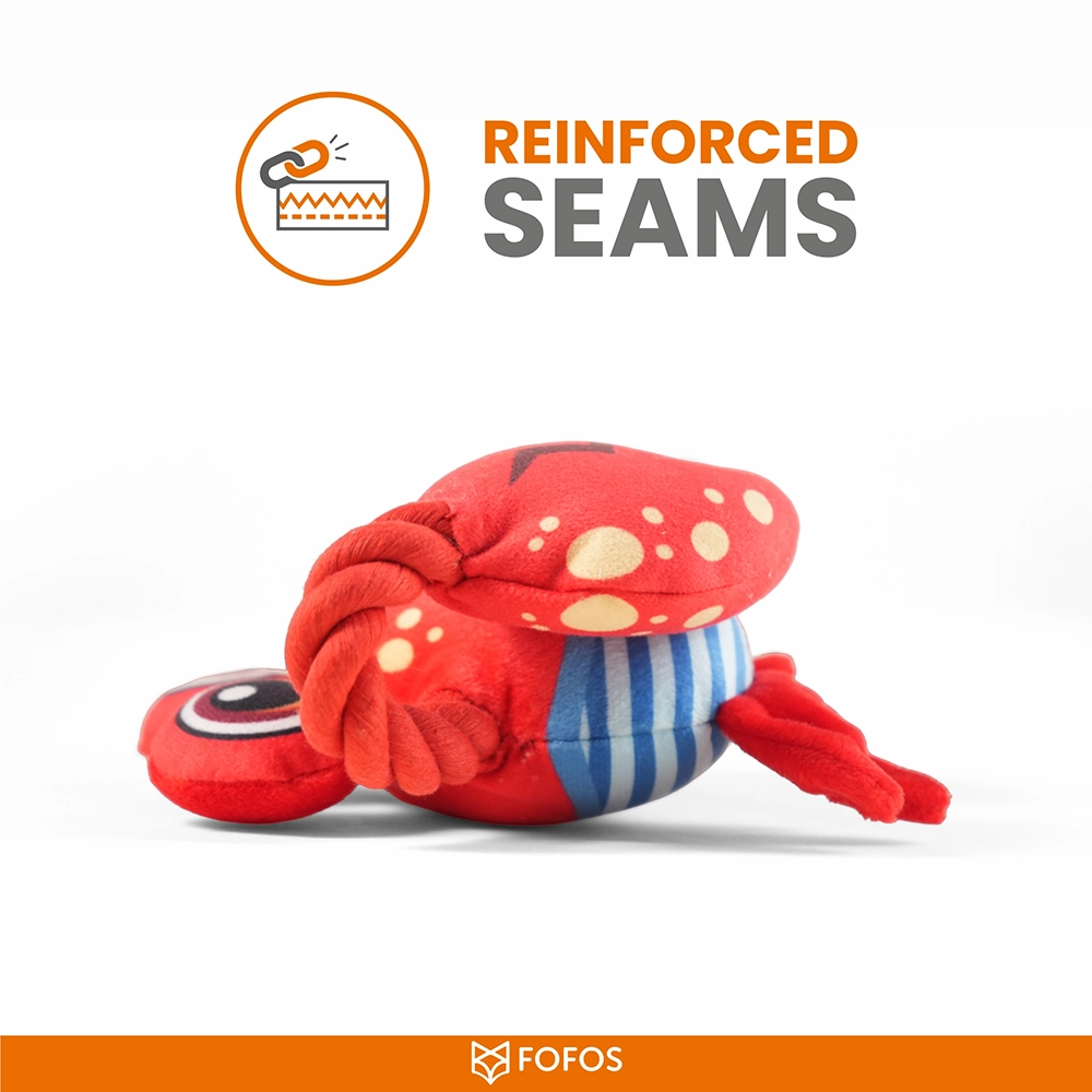 Barkbutler x Fofos Sealife Crab Plush Toy for Dogs