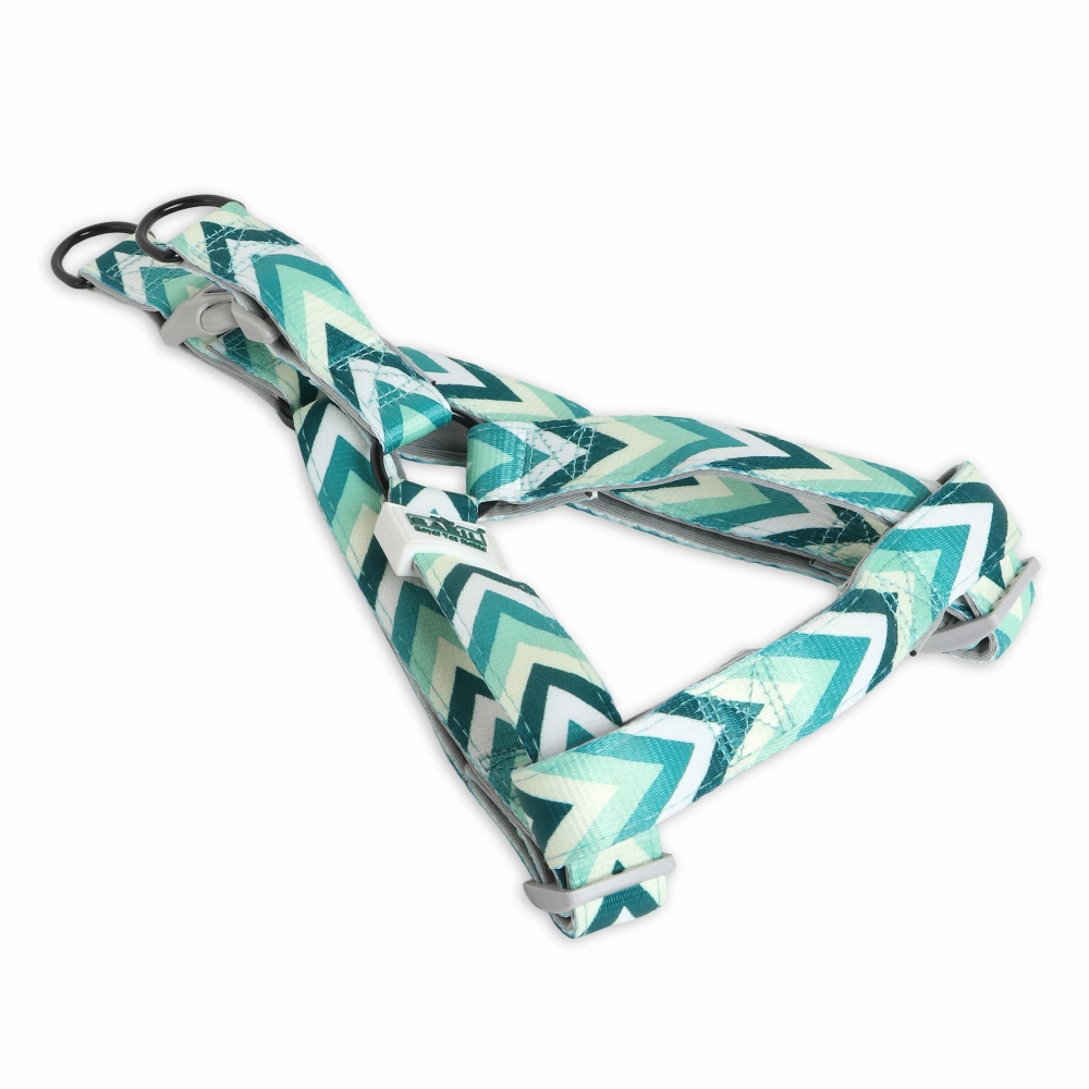 Basil Printed Adjustable Harness for Dogs (Green)