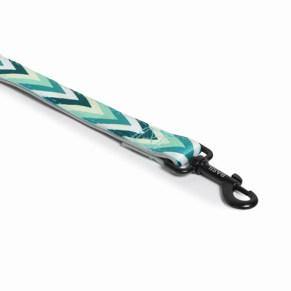 Basil Printed Leash for Dogs and Cats (Green)