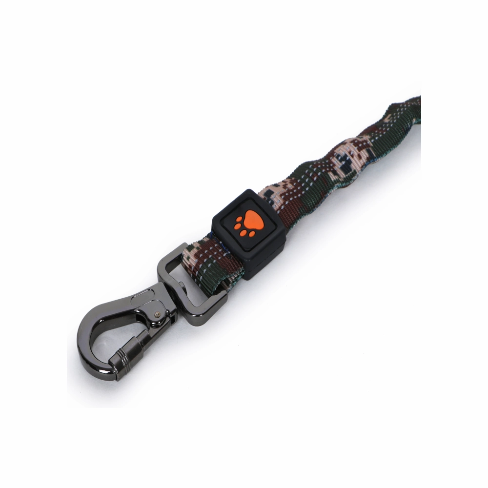 Basil Shock Absorbing Stretch Leash for Dogs (Green)
