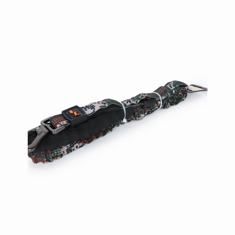 Basil Shock Absorbing Stretch Leash for Dogs (Green)