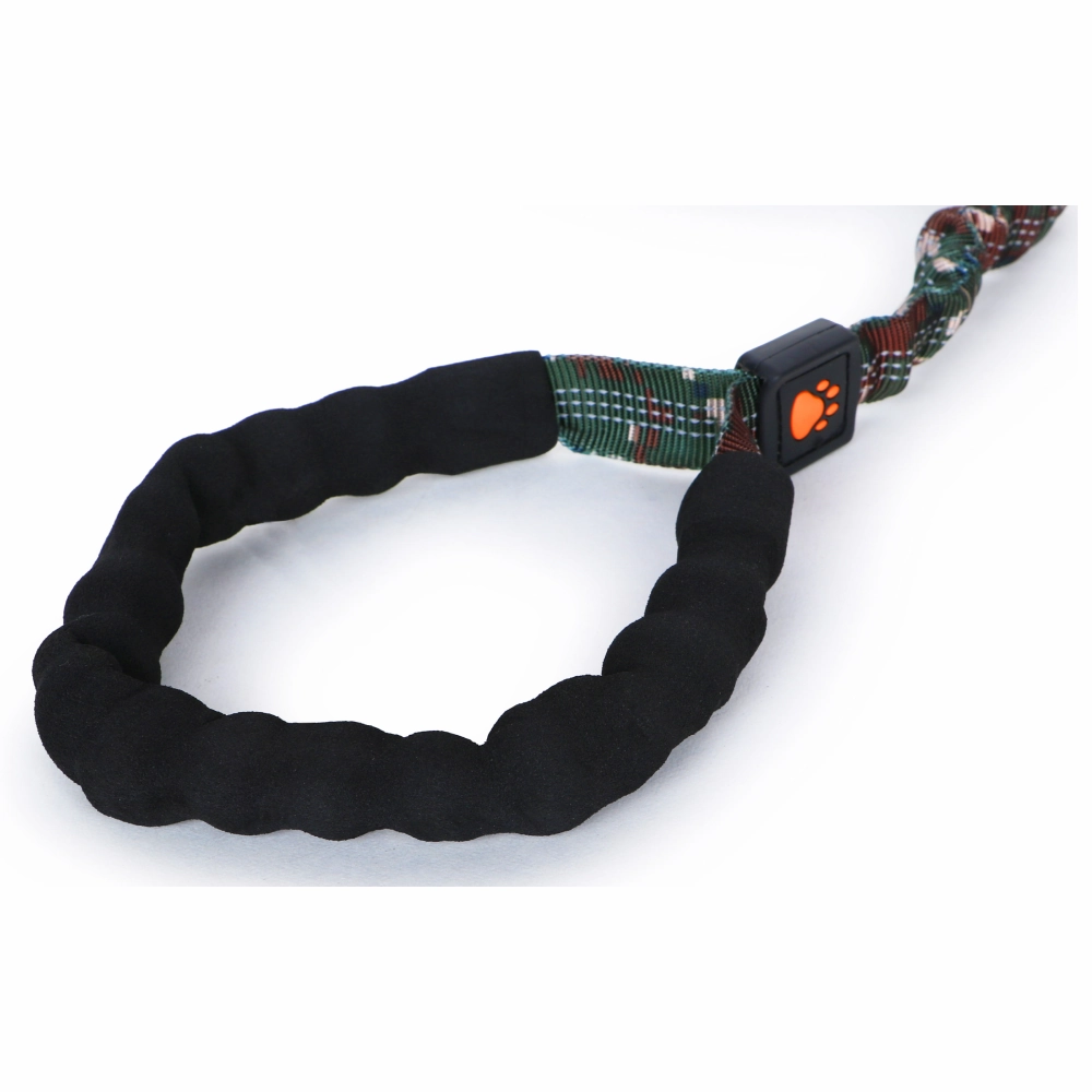 Basil Shock Absorbing Stretch Leash for Dogs (Green)