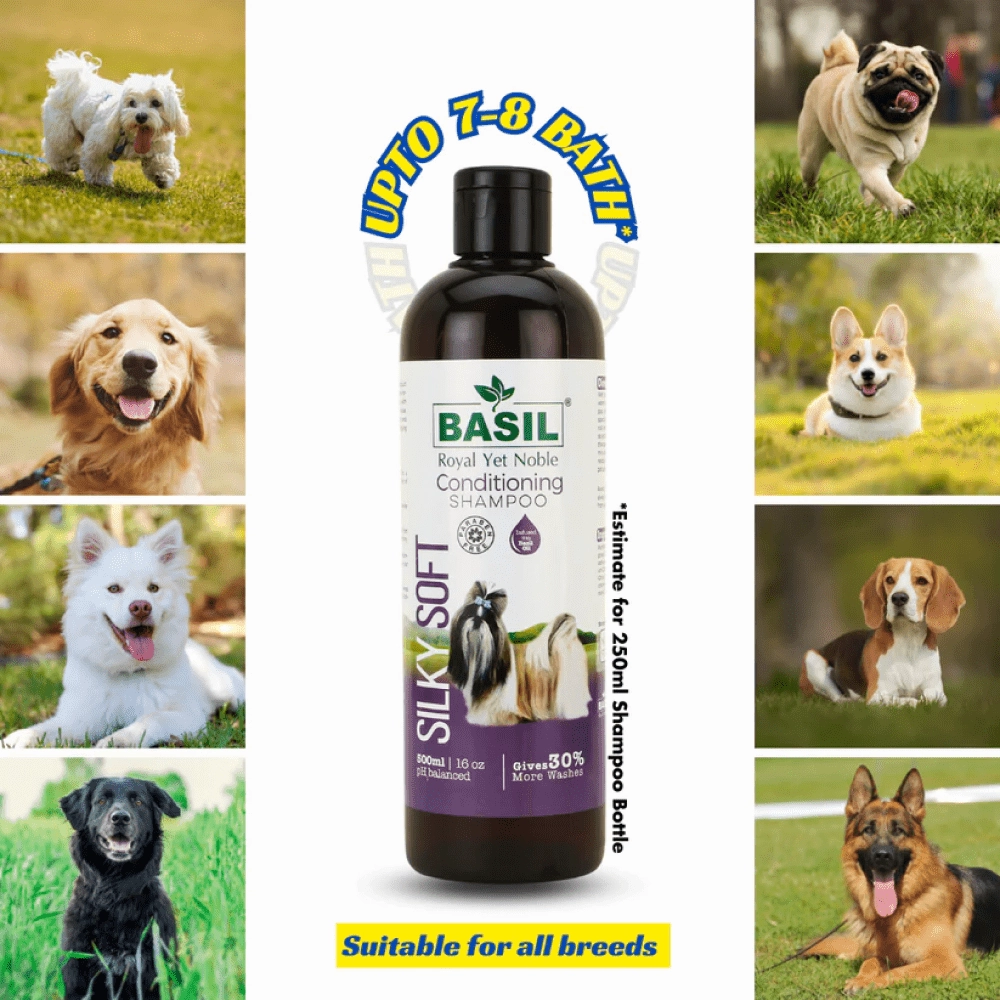 Basil Silky Soft Conditioning Dog Shampoo