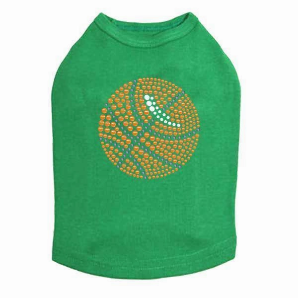 Basketball Rhinestone Dog Tank