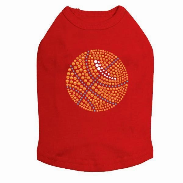 Basketball Rhinestone Dog Tank