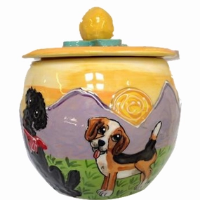 Beagle 1 Dog Treat Jar