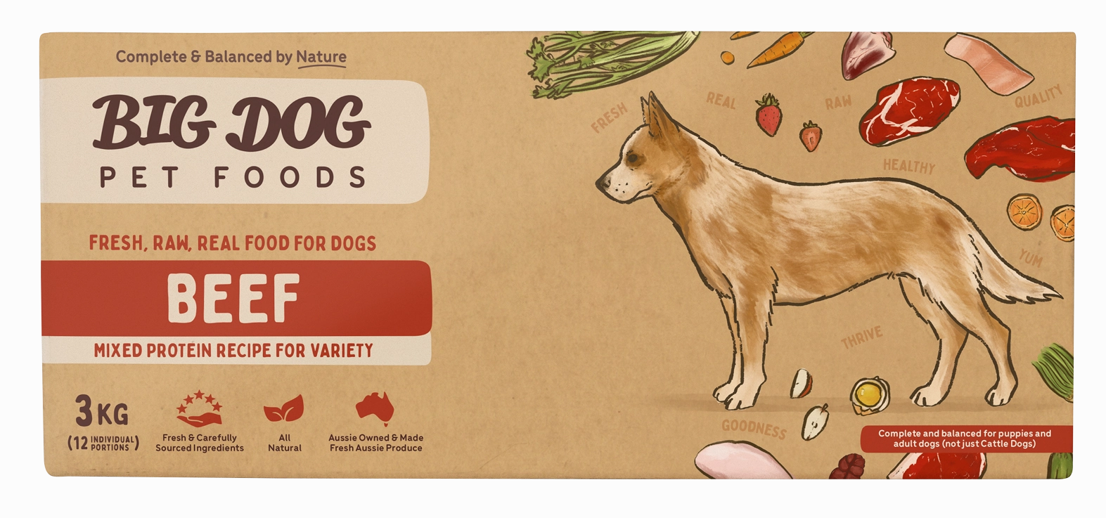 Big Dog - Beef for Dogs (3kg)