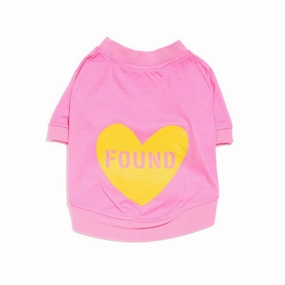Big Full Heart Dog Tee Candy Pink/Sunshine Yellow