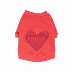 Big Full Heart Dog Tee Coral Orange/Brick